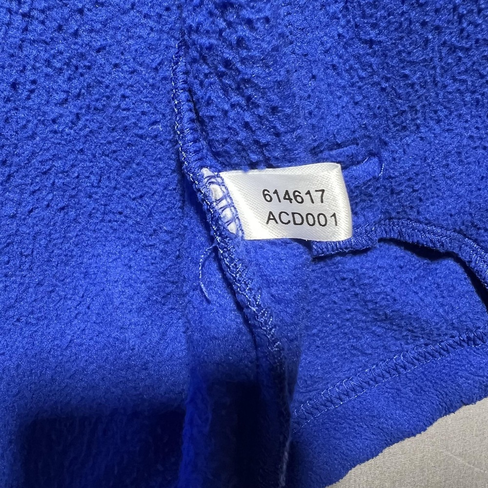 Vintage Adidas Jacket Mens Large Fleece Three Stripes Full‎ Zip 90s 614617 - Picture 9 of 16